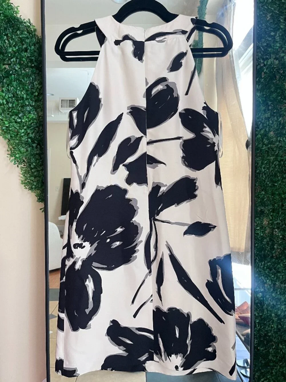 Michael Kors Silk High Neck Shift Dress